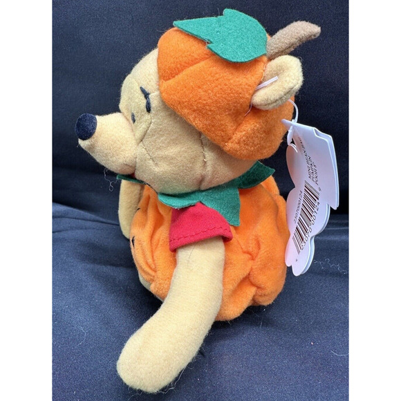 VINTAGE Disney Pumpkin Pooh - Bean Bag / Beanie - New! MWMT! - Picture 3 of 6